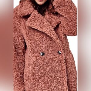 UGG Teddy Coat in Color Peach NWT Sz M